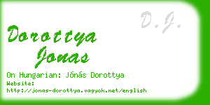 dorottya jonas business card